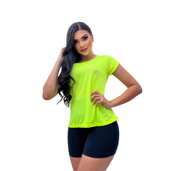 Camiseta Feminina Dry Fit Baby Look