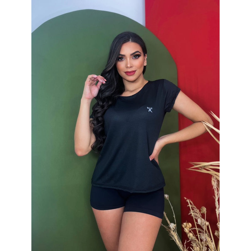 Camiseta Feminina Dry Fit Baby Look