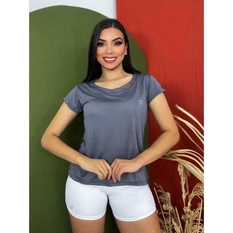 Camiseta Feminina Dry Fit Baby Look