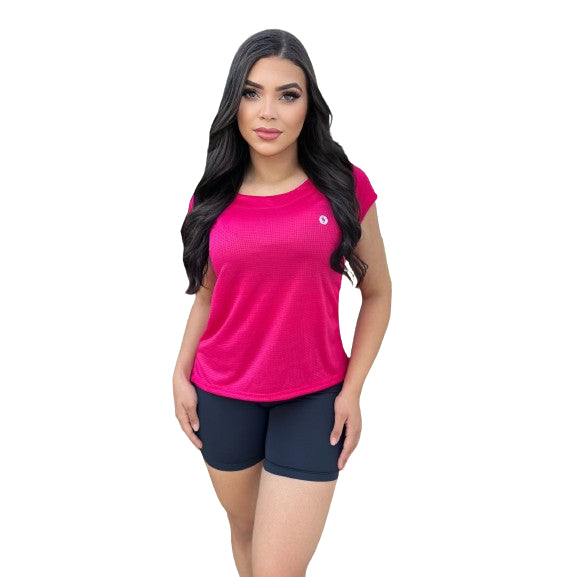 Camiseta Feminina Dry Fit Baby Look